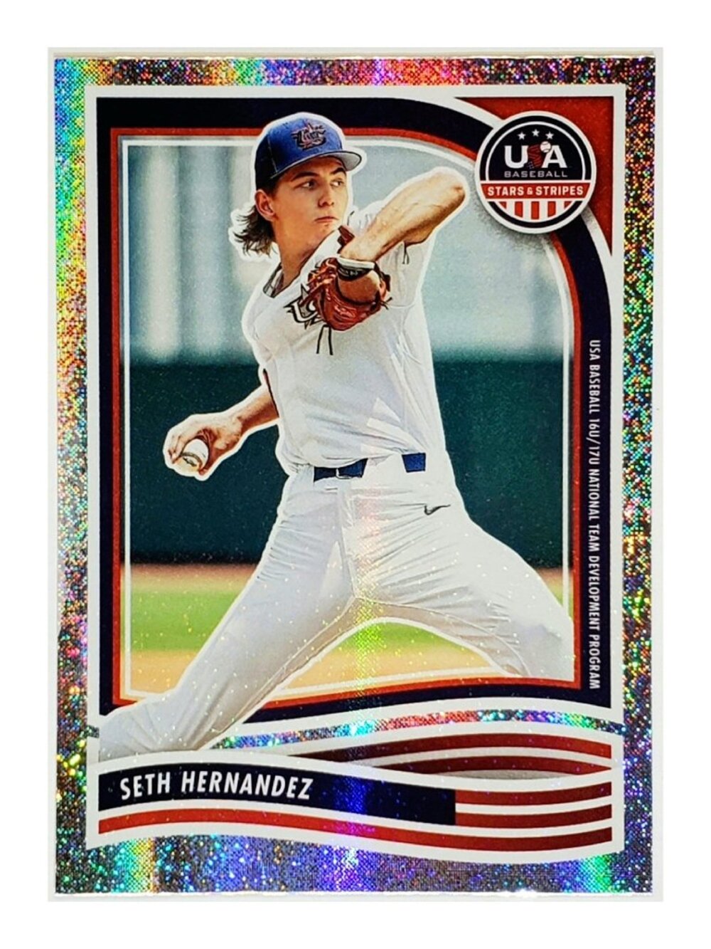 SETH HERNANDEZ ROOKIE SPARKLE FOIL "OPENING DAY" 2024 PANINI STARS & STRIPES